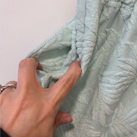 7 Seven For All Mankind Beach Summer Set Terry Cloth Shirt Shorts 2 Piece Size M - Picture 11 of 11